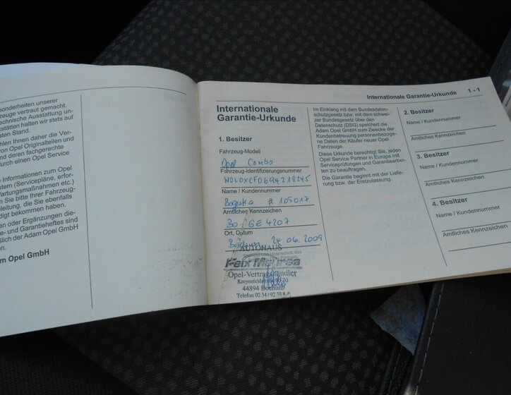 Opel Combo Kombi 1,4 l 66 kw