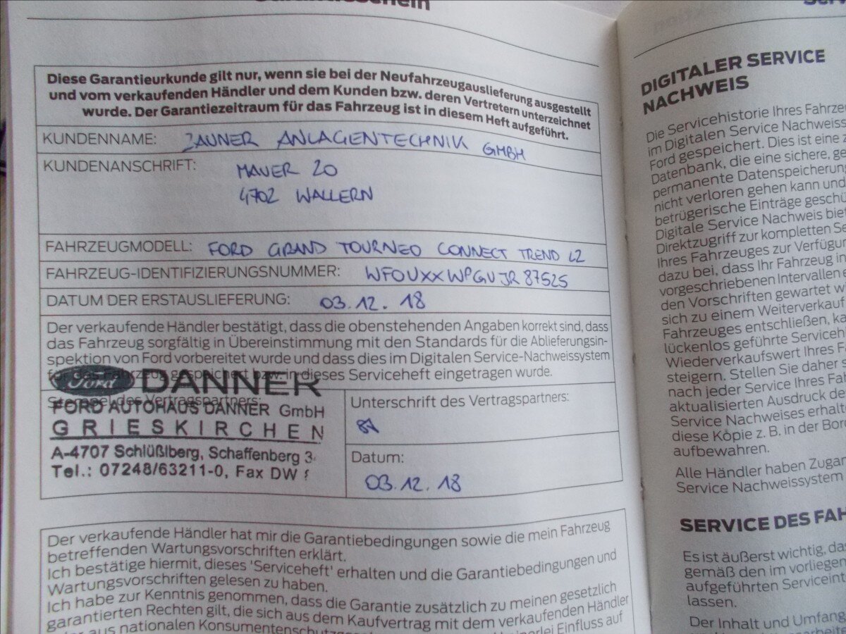 Ford Tourneo Connect MPV 1,5 l 88 kw