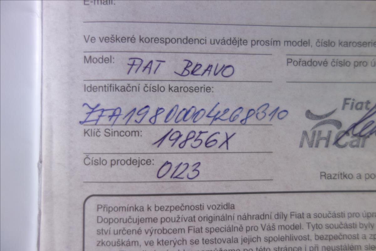 Fiat Bravo Hatchback 1,6 l 88 kw