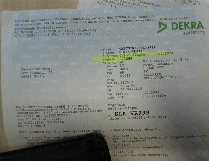 Škoda Octavia Kombi 1,6 l 77 kw