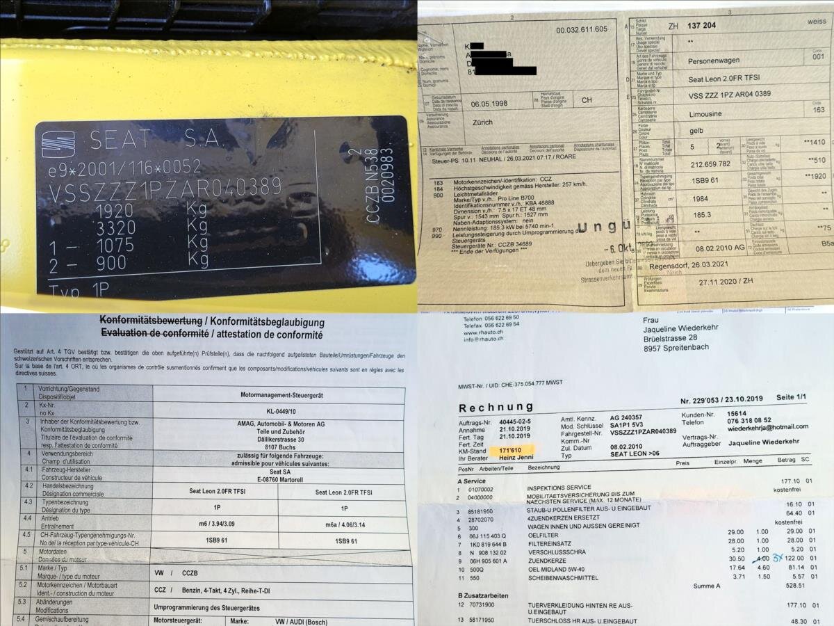 Seat Leon Hatchback 2,0 l 185 kw