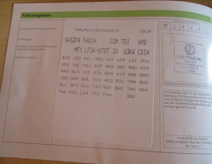 Škoda Fabia Kombi 1,2 l 63 kw