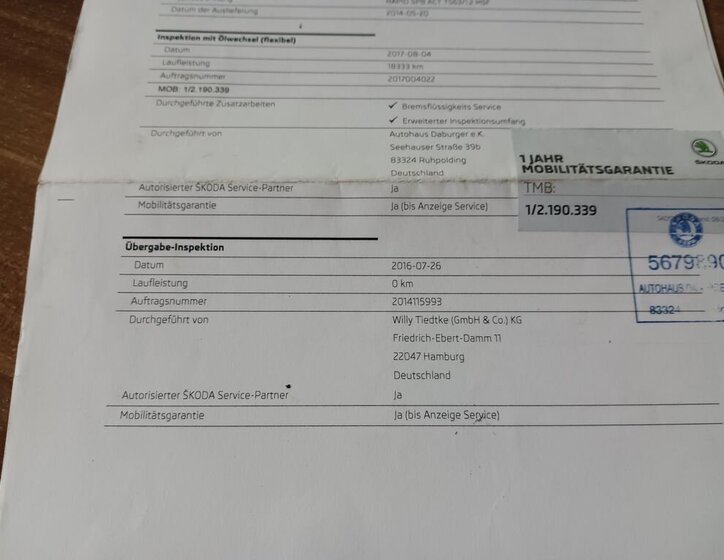 Škoda Rapid Hatchback 1,2 l 63 kw