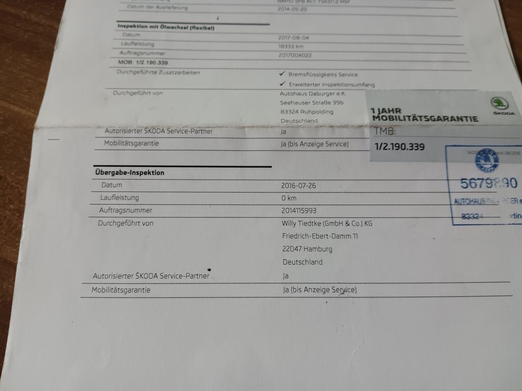 Škoda Rapid Hatchback 1,2 l 63 kw