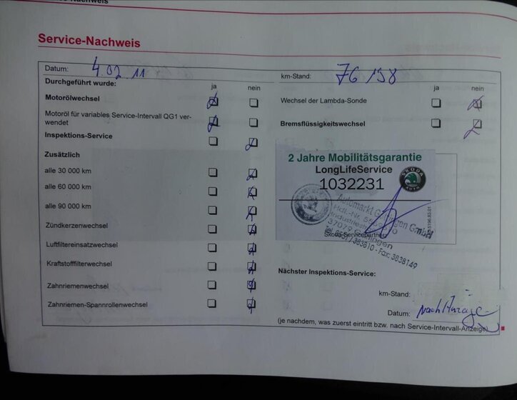 Škoda Octavia Kombi 2,0 l 103 kw