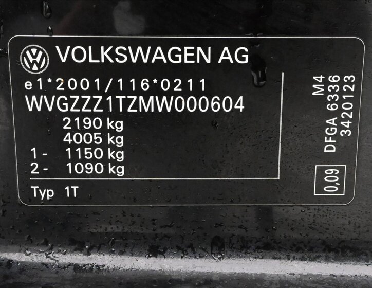 Volkswagen Touran MPV 2,0 l 110 kw