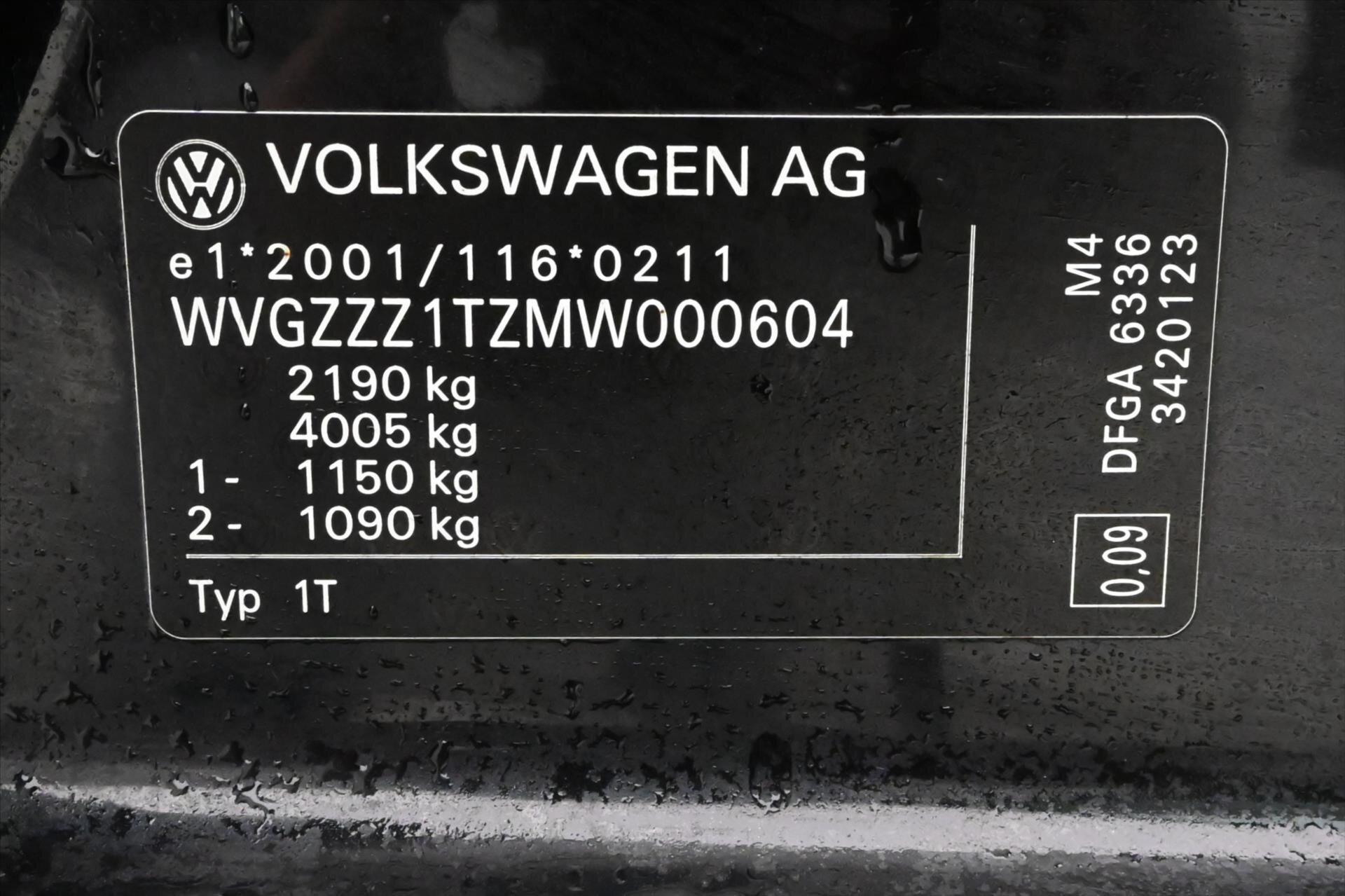 Volkswagen Touran MPV 2,0 l 110 kw