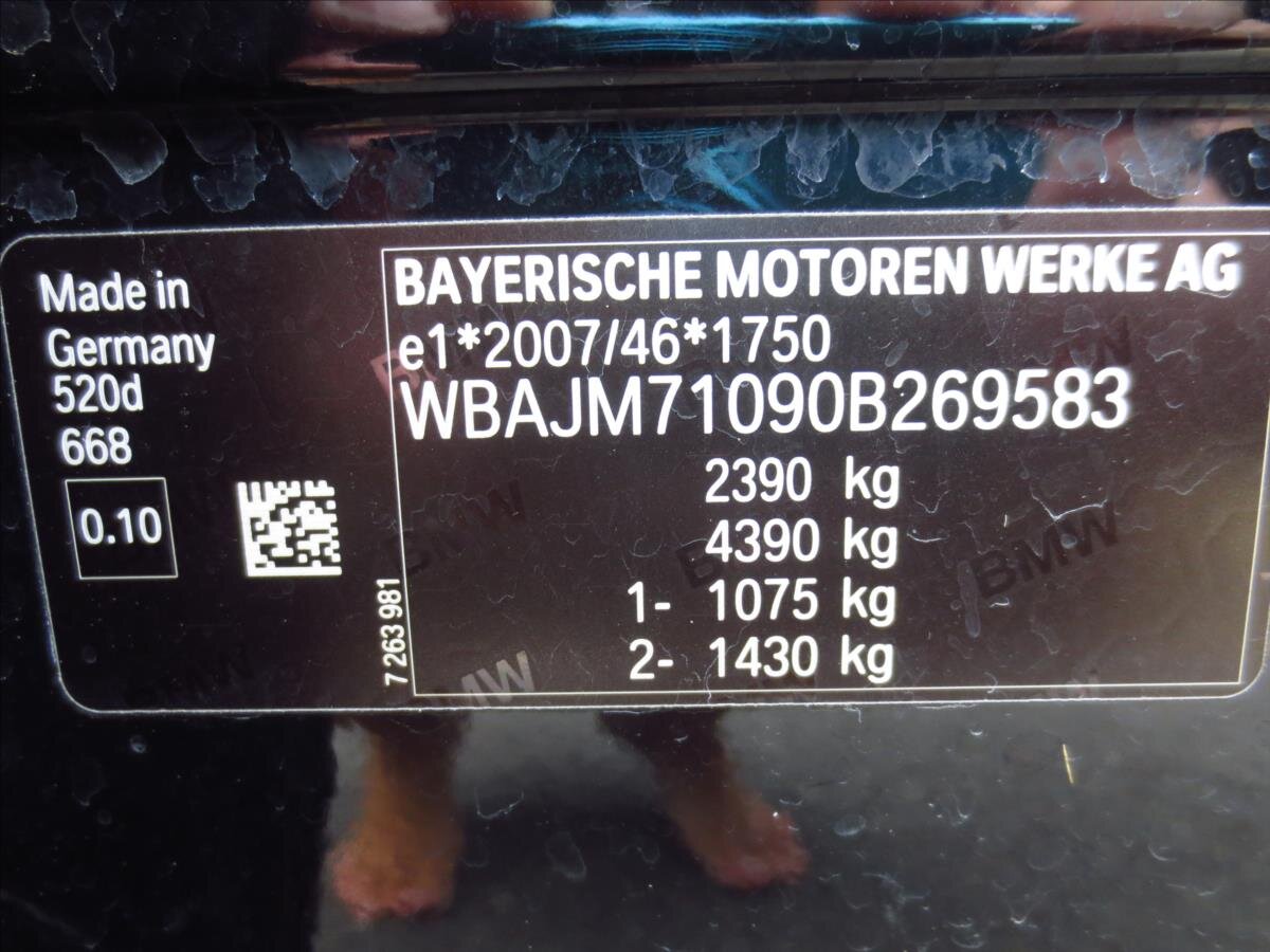 BMW Řada 5 Kombi 2,0 l 140 kw