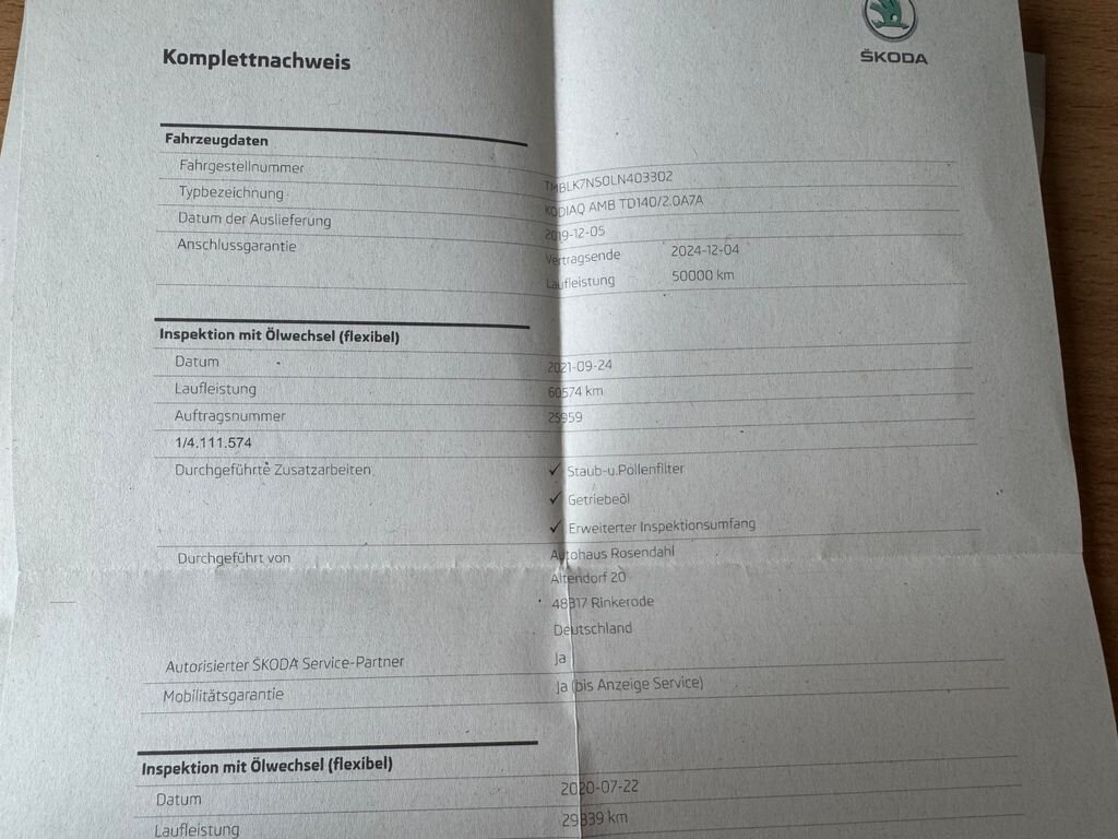 Škoda Kodiaq SUV / Terénní 2,0 l 140 kw