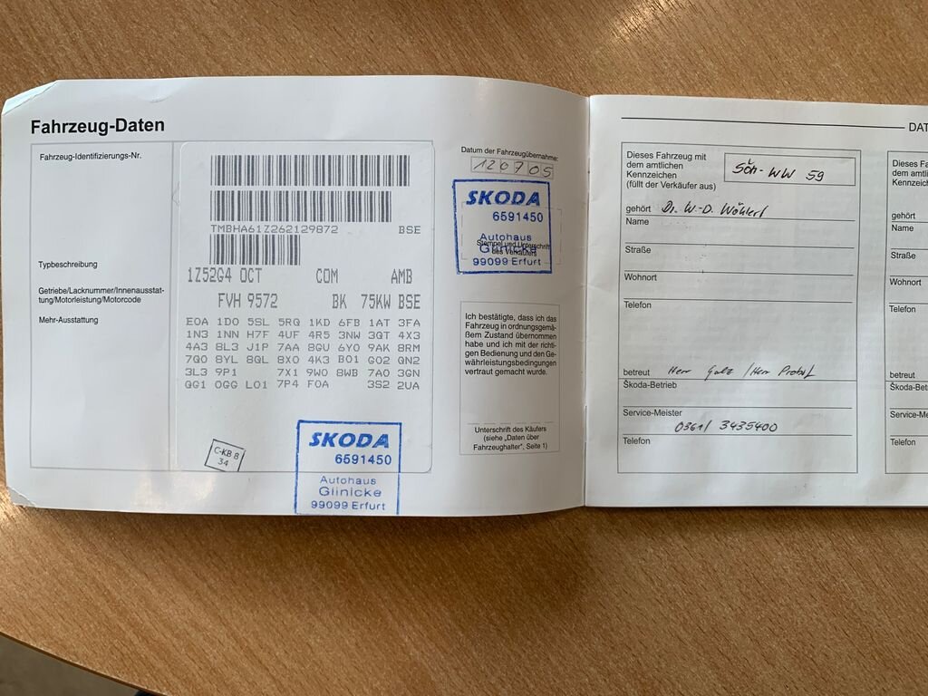 Škoda Octavia Kombi 1,6 l 75 kw