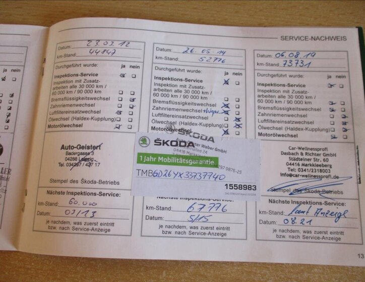 Škoda Fabia Kombi 1,4 l 74 kw