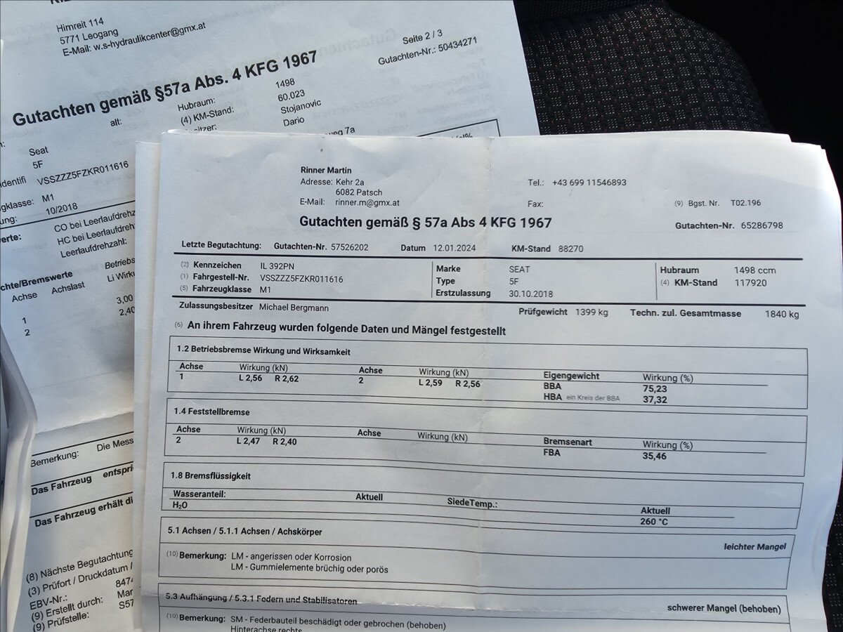 Seat Leon Kombi 1,5 l 96 kw