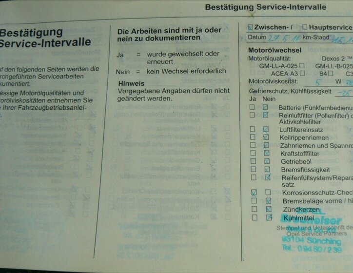 Opel Zafira MPV 1,9 l 110 kw