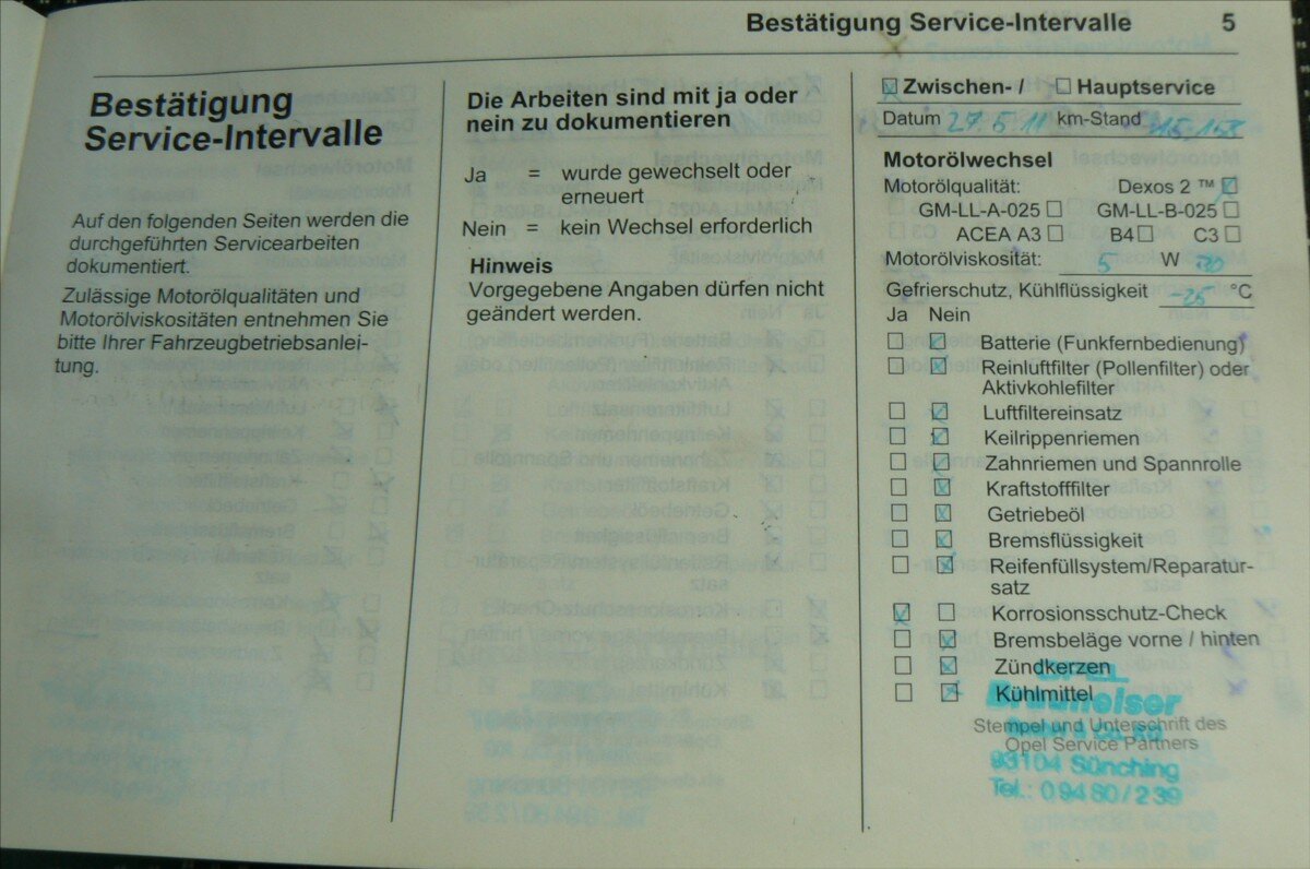 Opel Zafira MPV 1,9 l 110 kw