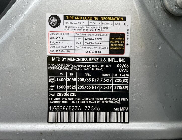 Mercedes-Benz Třídy M SUV 3,5 l 200 kw