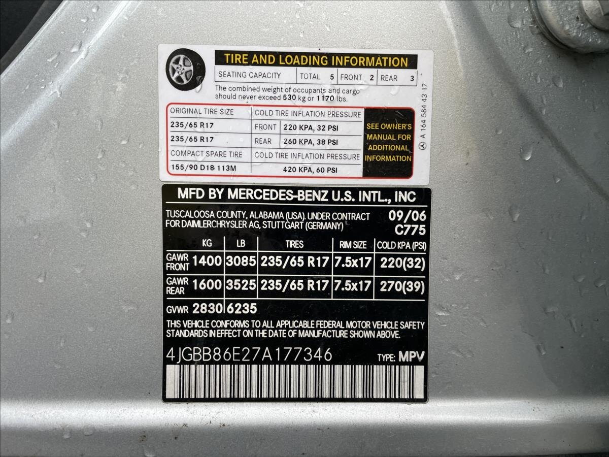 Mercedes-Benz Třídy M SUV 3,5 l 200 kw