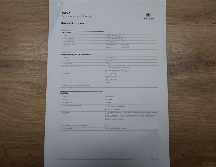 Škoda Scala Hatchback 999,0 70 kw