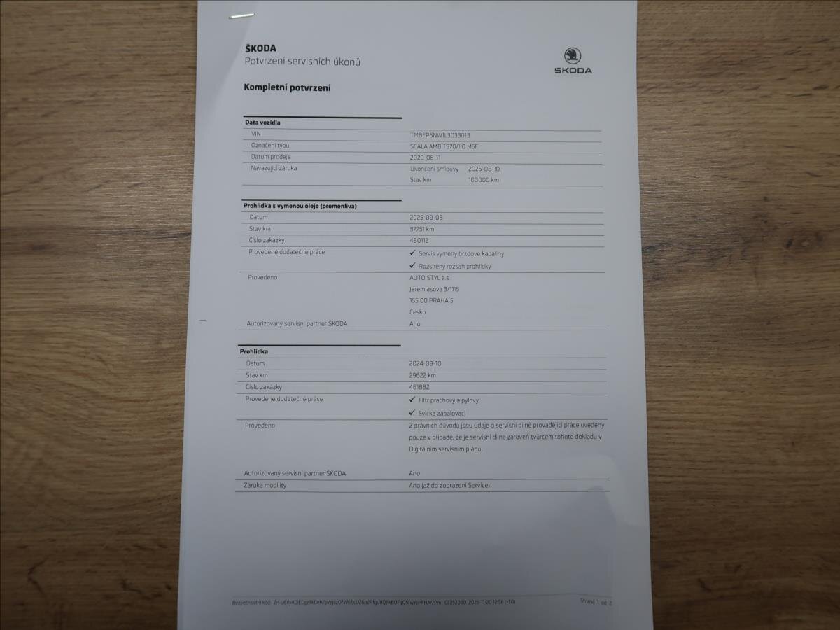 Škoda Scala Hatchback 999,0 70 kw