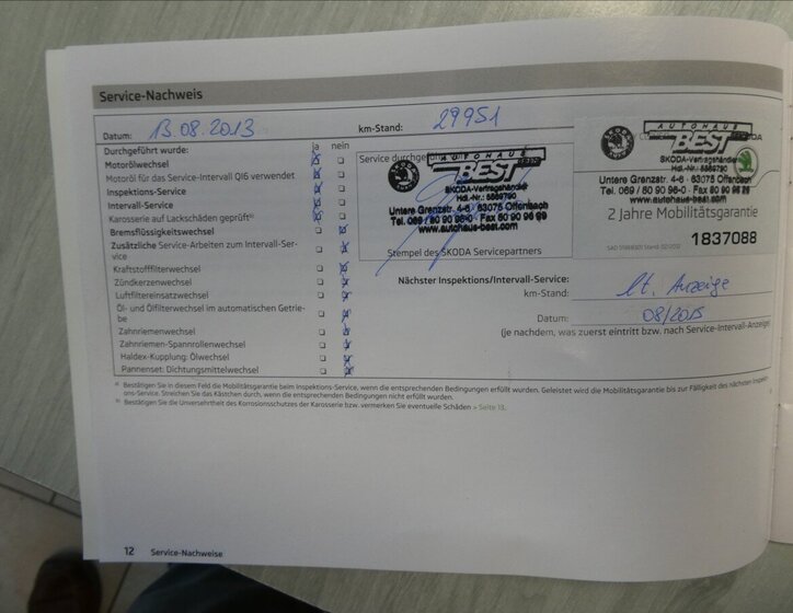 Škoda Octavia Kombi 2,0 l 103 kw