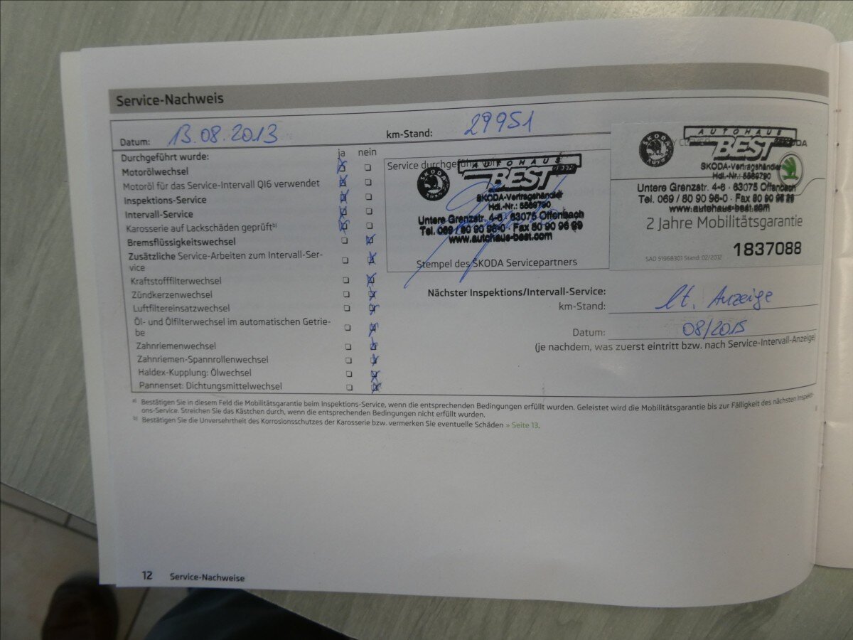 Škoda Octavia Kombi 2,0 l 103 kw