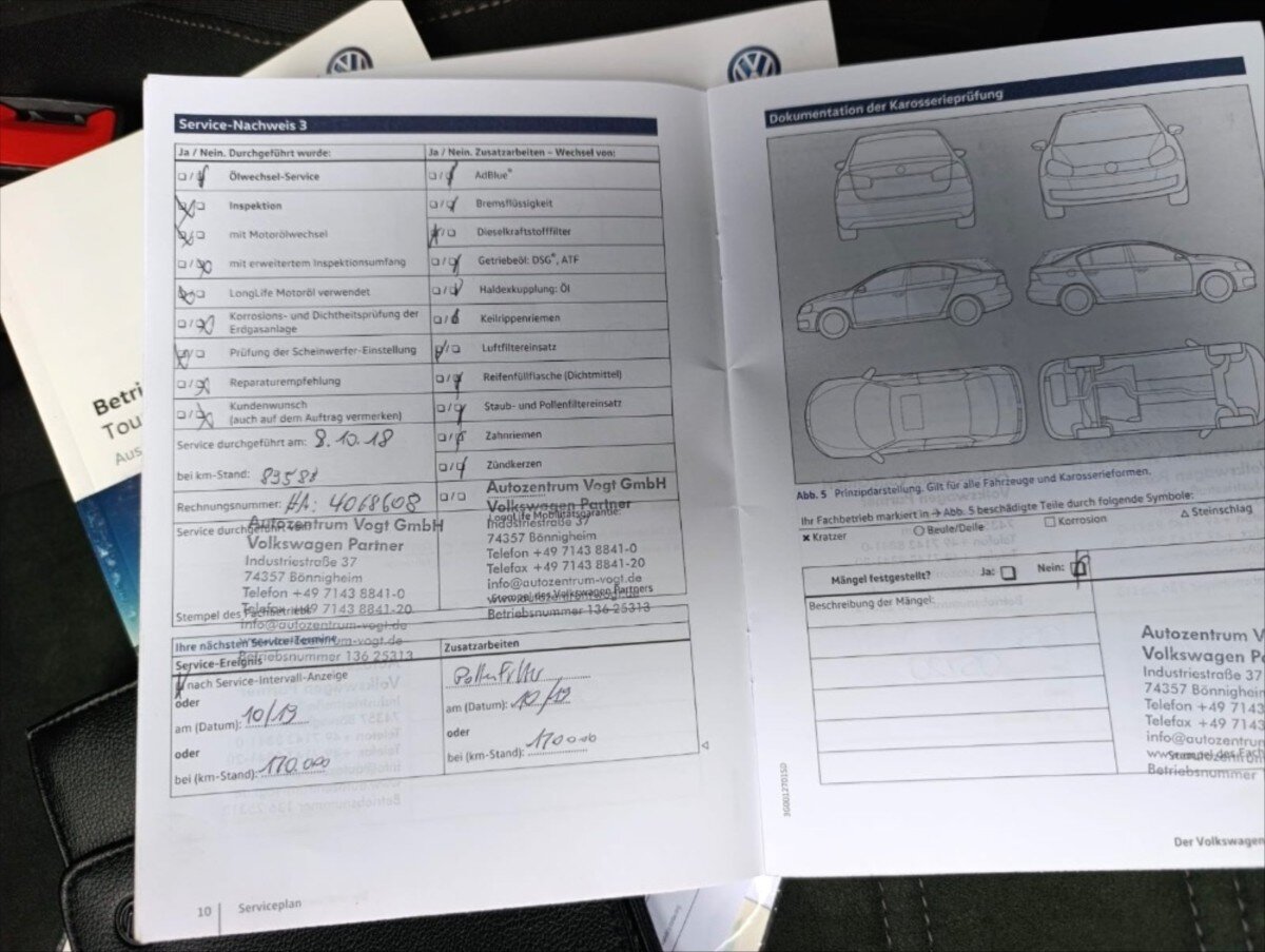 Volkswagen Touran MPV 2,0 l 110 kw