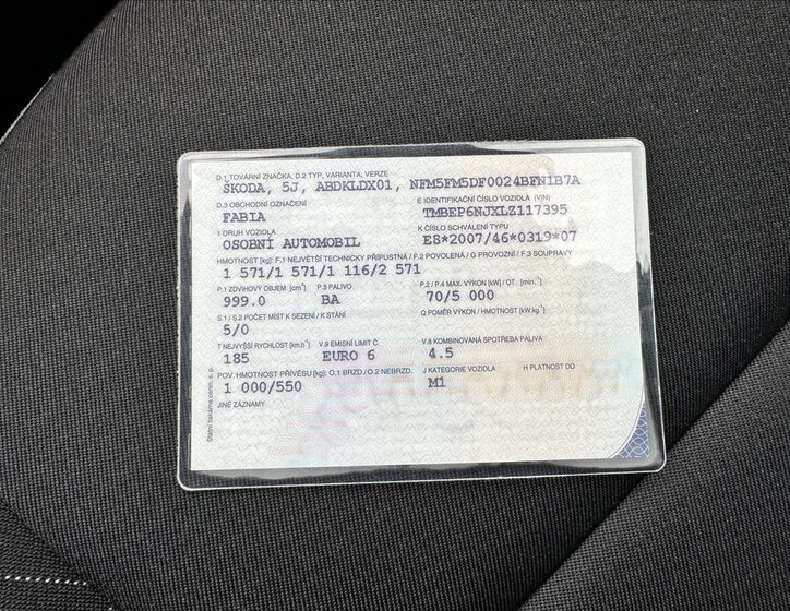 Škoda Fabia Hatchback 999,0 70 kw