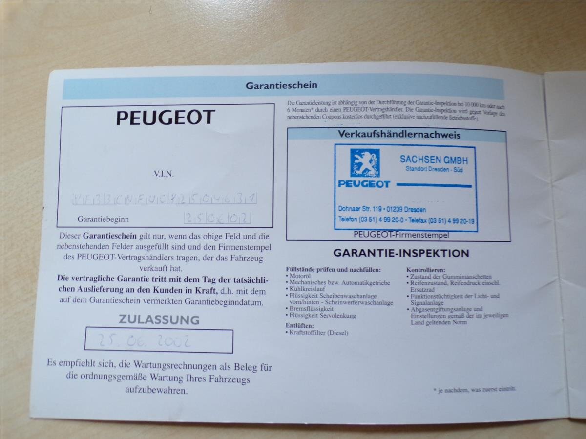 Peugeot 307 Hatchback 1,6 l 80 kw