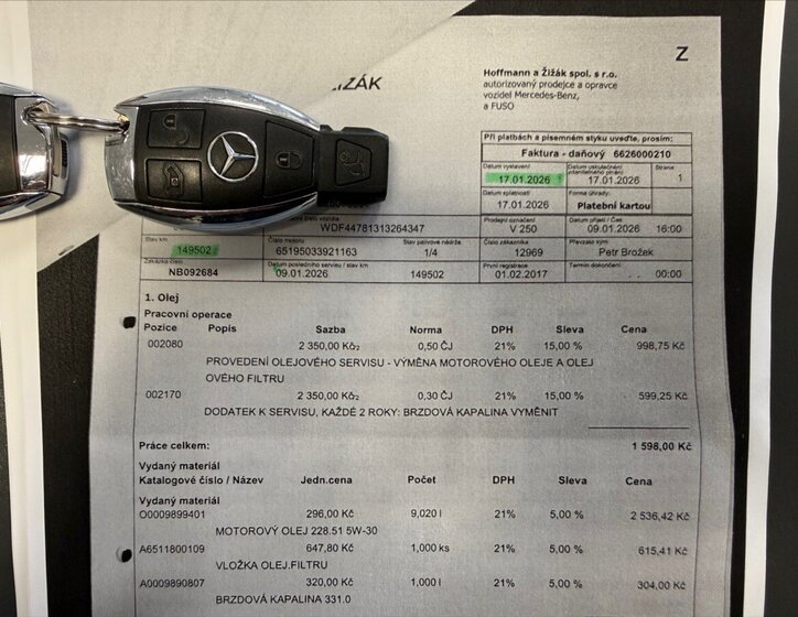 Mercedes-Benz Třídy V MPV 2,1 l 140 kw