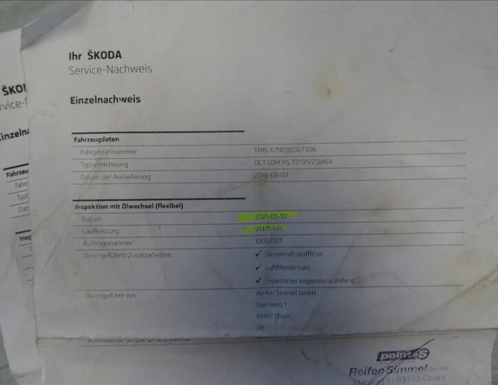 Škoda Octavia Kombi 2,0 l 135 kw