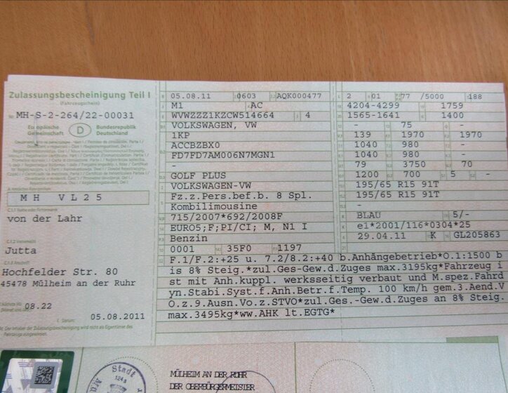 Volkswagen Golf Plus Hatchback 1,2 l 77 kw