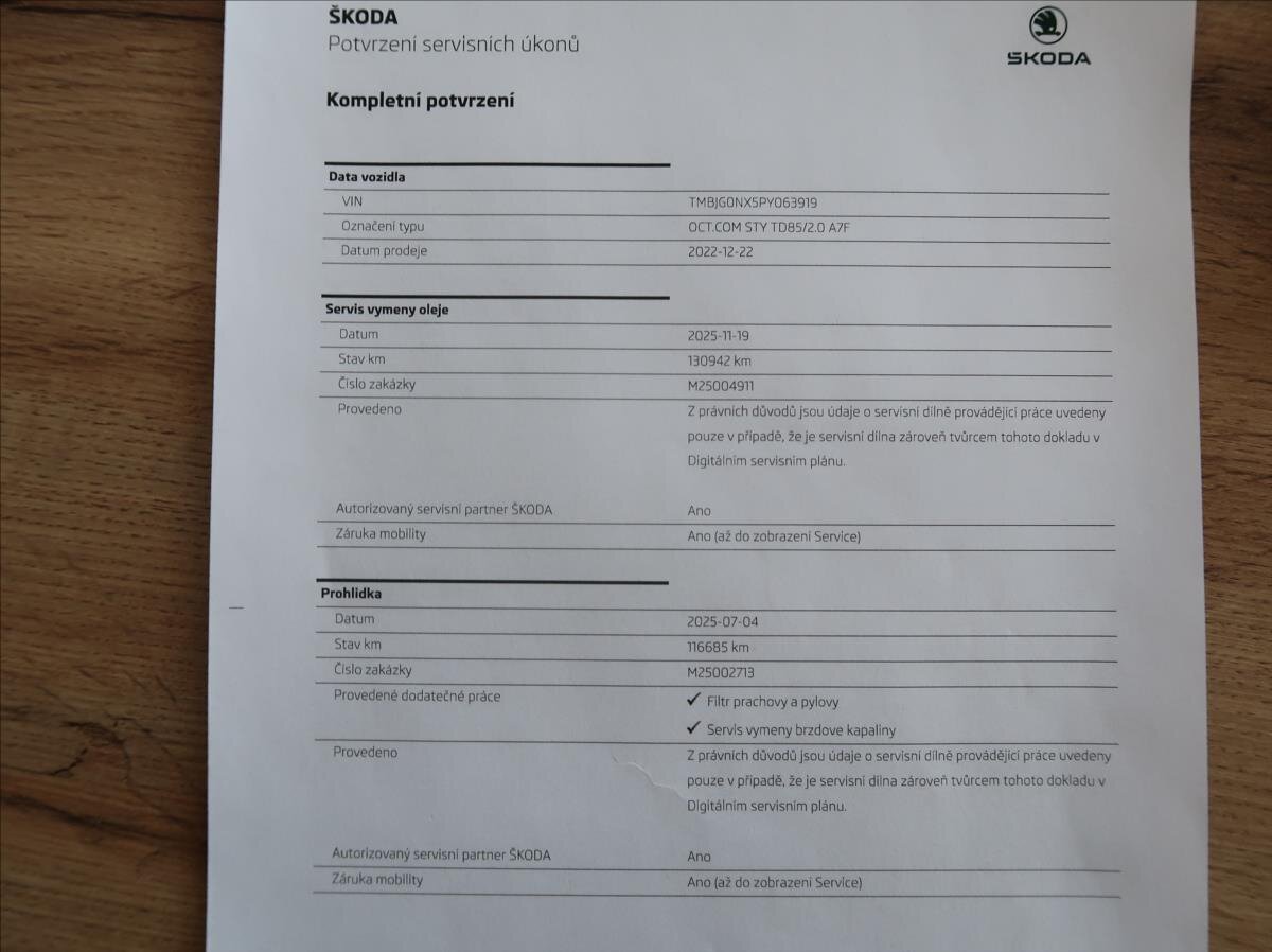 Škoda Octavia Kombi 2,0 l 85 kw