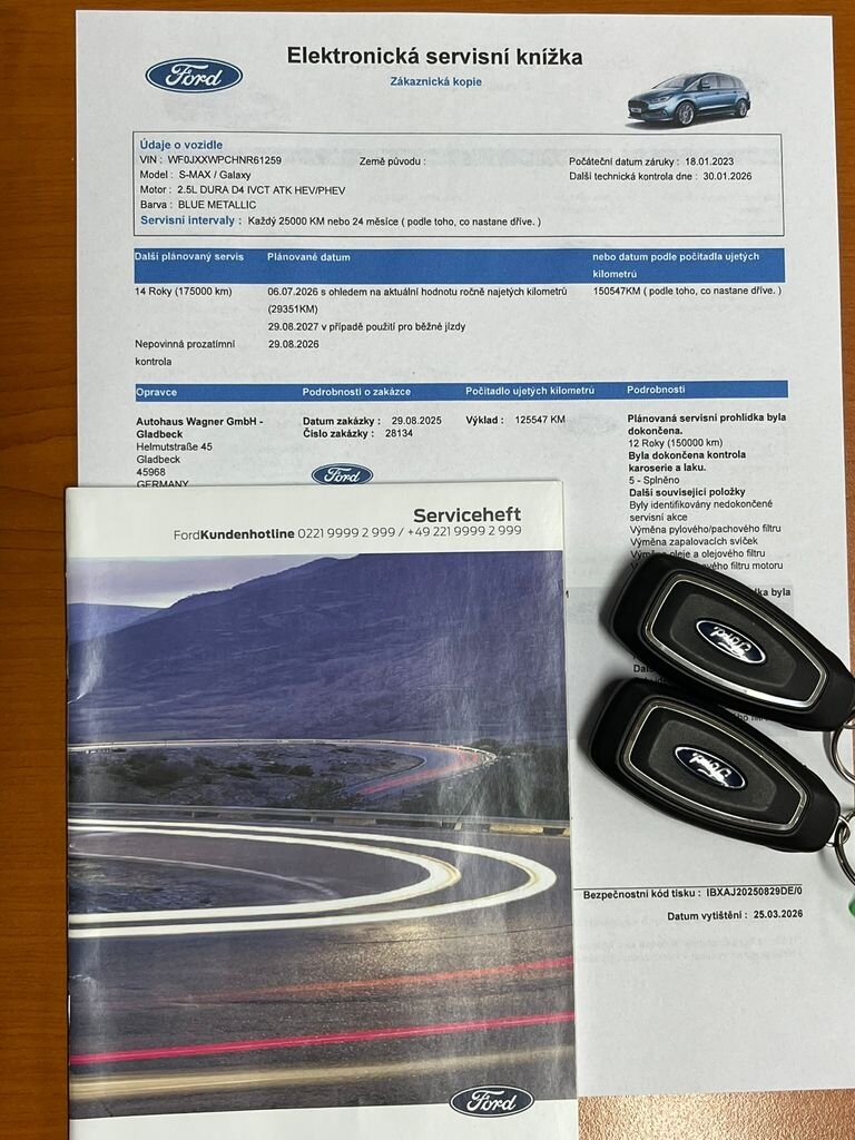 Ford S-MAX MPV 2,5 l 140 kw