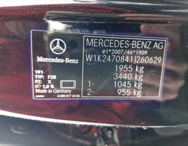 Mercedes-Benz Třídy B Hatchback 1,3 l 100 kw