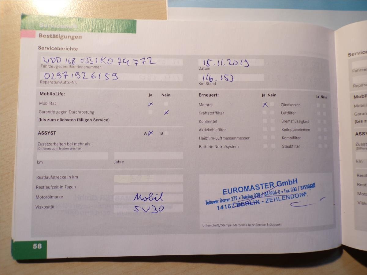 Mercedes-Benz Třídy A Kombi 1,6 l 75 kw