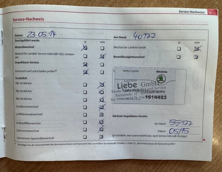 Škoda Fabia Kombi 1,2 l 51 kw