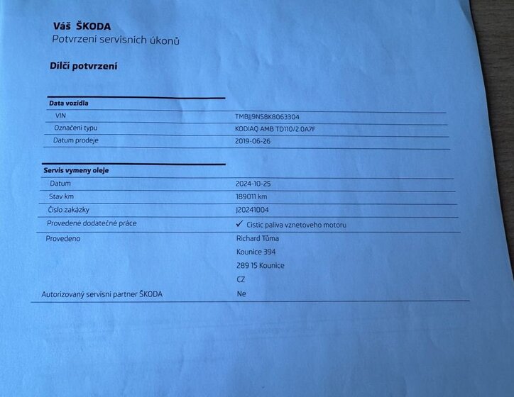 Škoda Kodiaq SUV / Terénní 2,0 l 110 kw