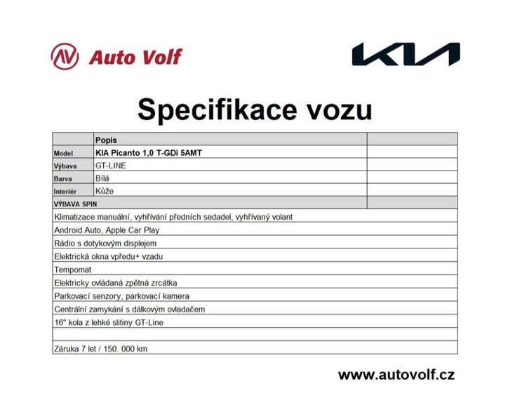 KIA Picanto Hatchback 998,0 50 kw