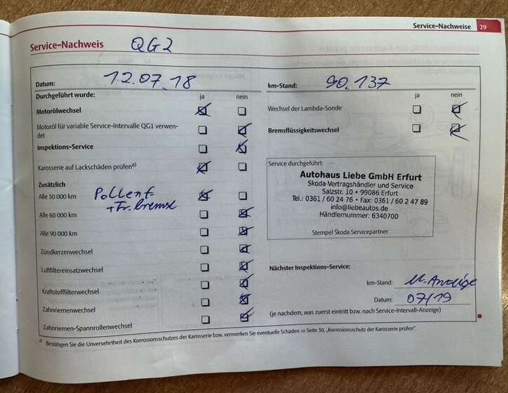 Škoda Fabia Kombi 1,2 l 51 kw