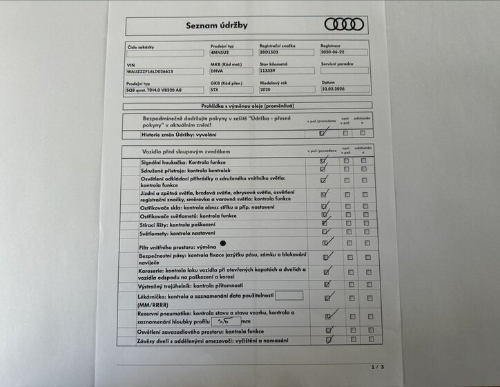 Audi SQ8 SUV / Terénní 4,0 l 320 kw