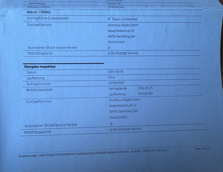 Škoda Octavia Kombi 1,2 l 77 kw