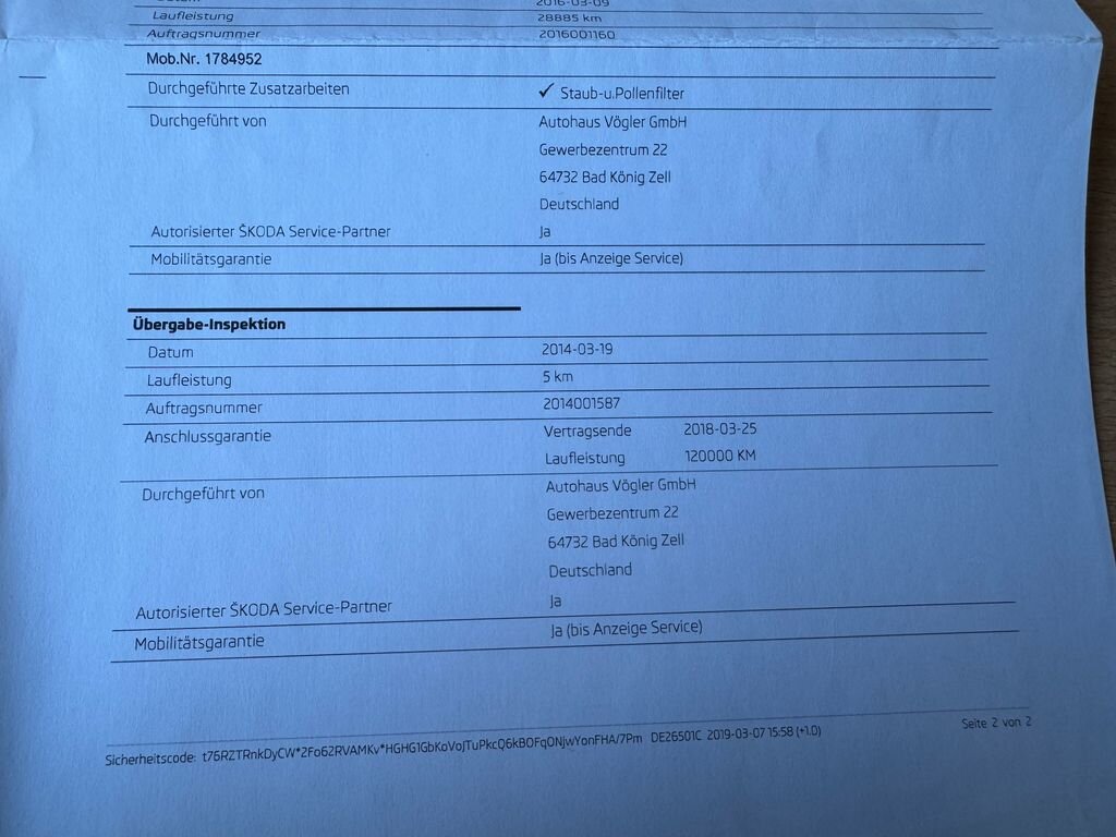 Škoda Octavia Kombi 1,2 l 77 kw
