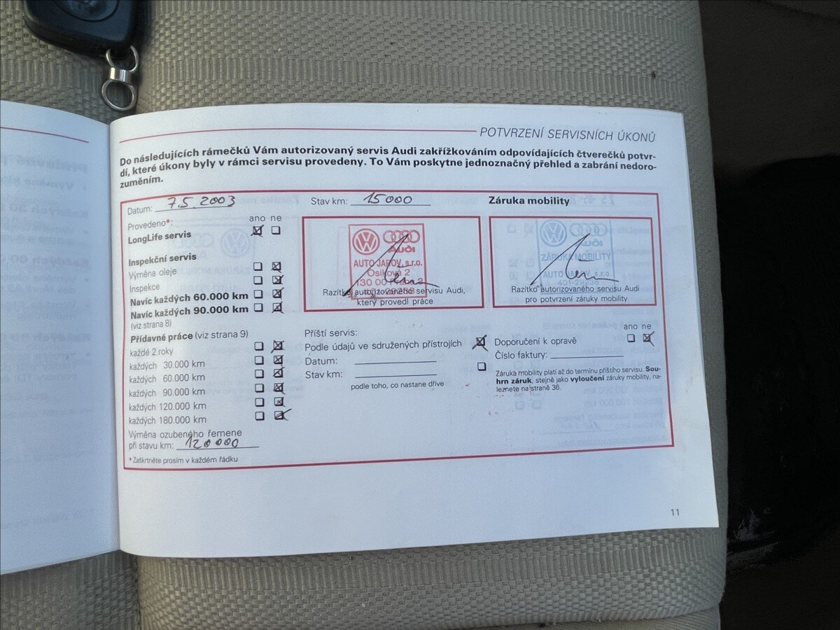 Audi A4 Sedan / Limuzína 1,8 l 110 kw