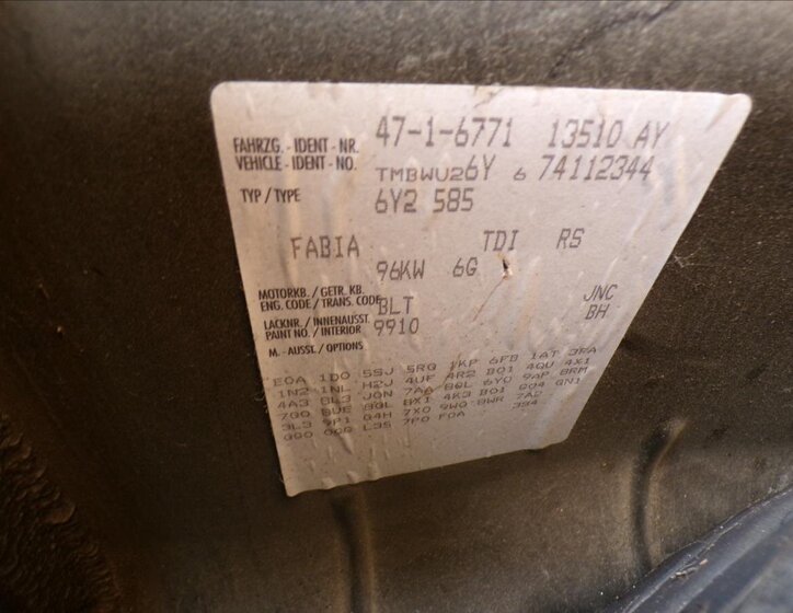 Škoda Fabia Hatchback 1,9 l 96 kw