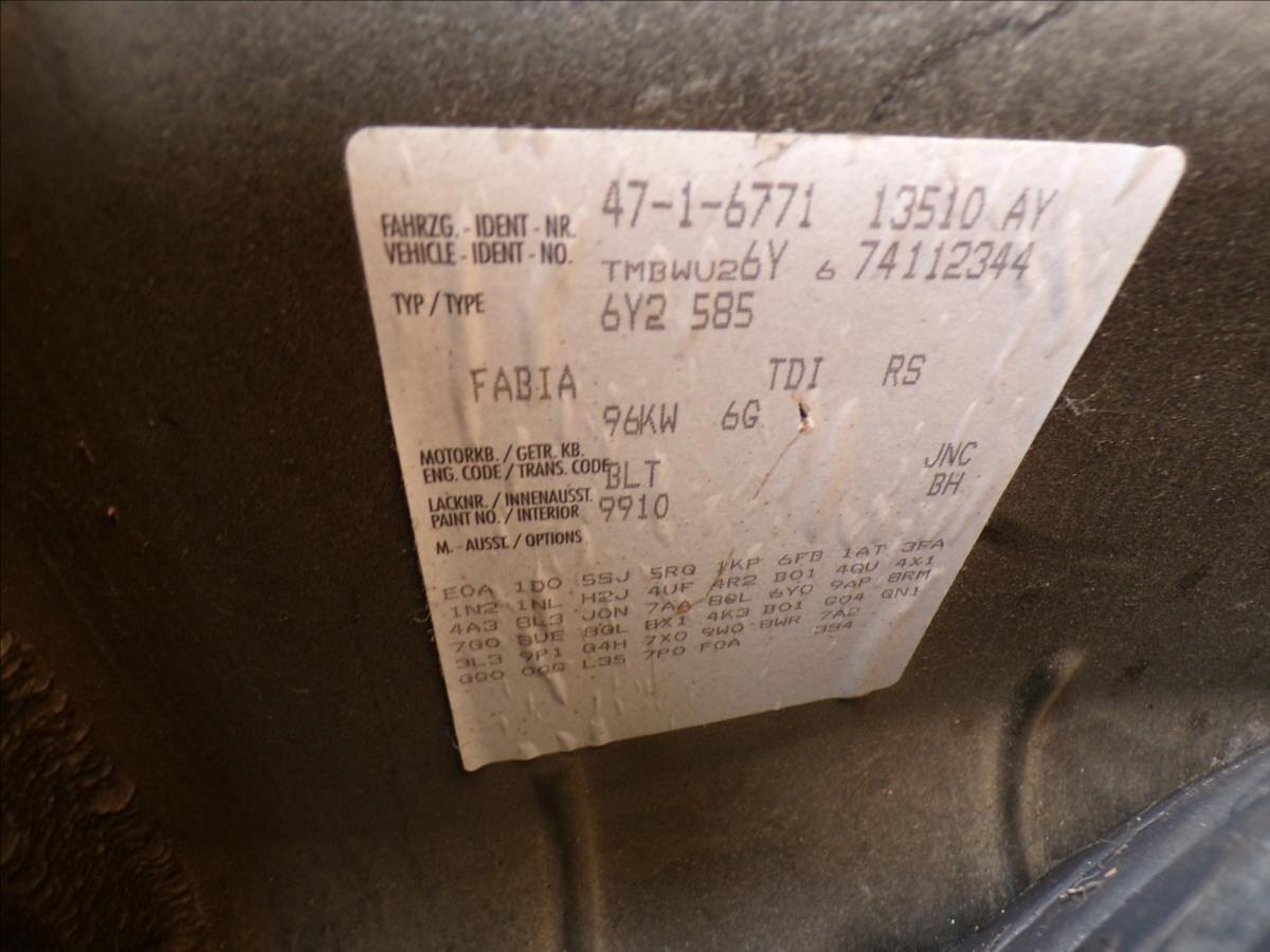 Škoda Fabia Hatchback 1,9 l 96 kw