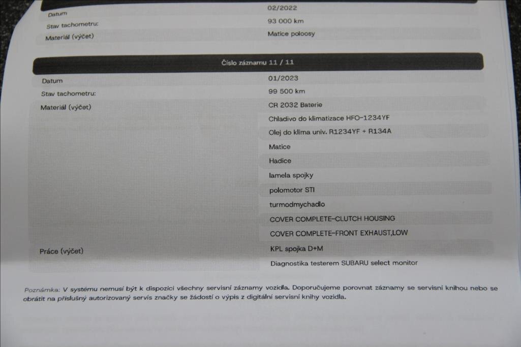 Subaru WRX STI Ostatní 2,5 l 221 kw