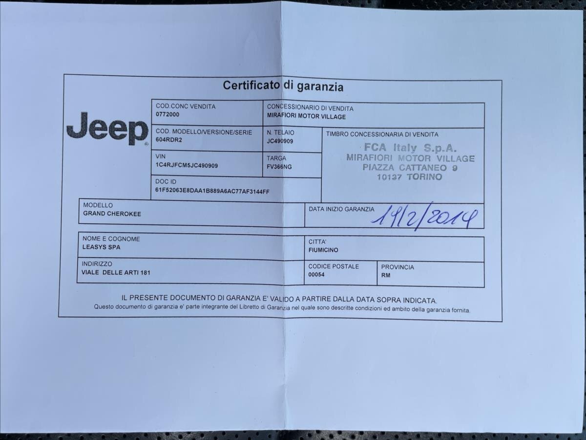 Jeep Grand Cherokee Ostatní 3,0 l 184 kw