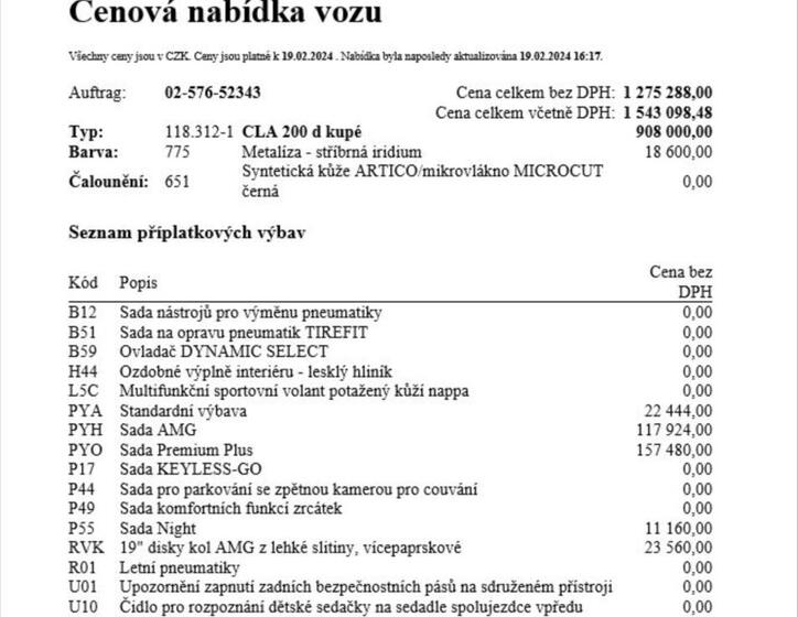 Mercedes-Benz CLA 18