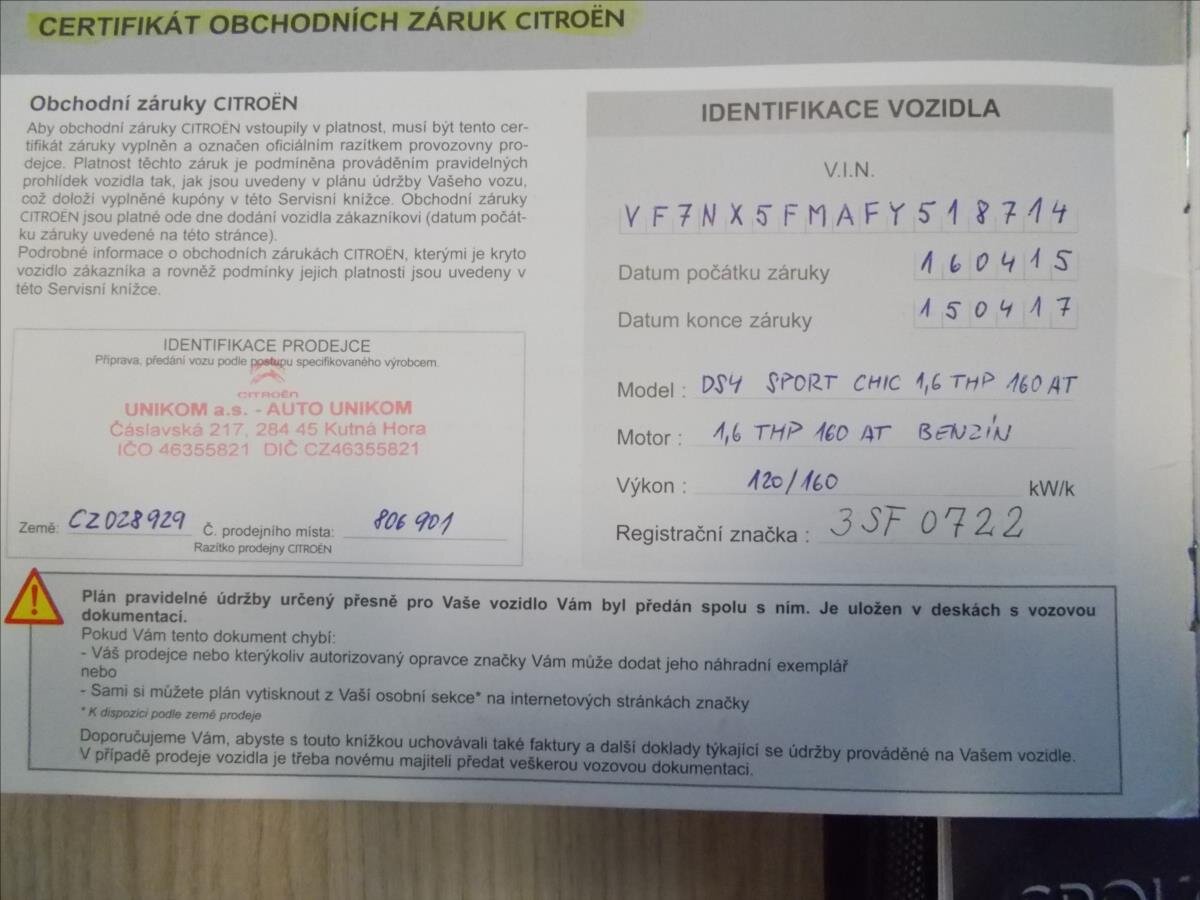 Citroën DS4 Hatchback 1,6 l 120 kw