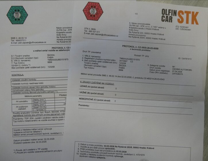 Škoda Fabia Hatchback 1,2 l 44 kw