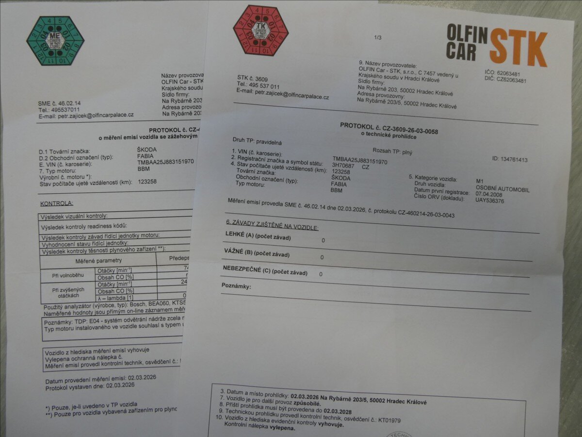 Škoda Fabia Hatchback 1,2 l 44 kw